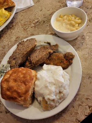 Meatloaf dinner no gravy