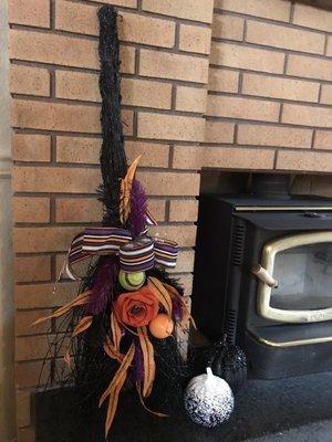 New Halloween broom, reg $50, on sale half off plus another 25% off