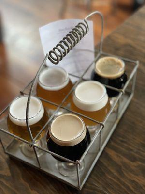 Beer flight.