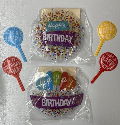 New birthday cake toppers and picks.