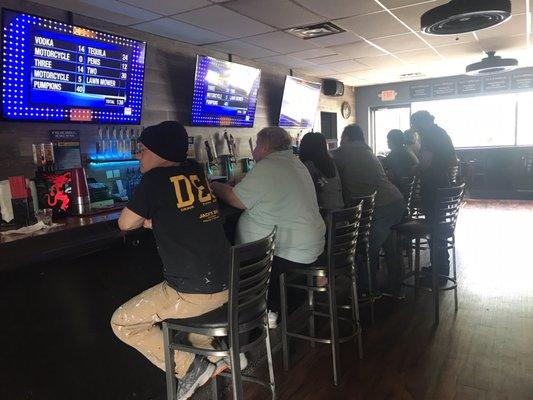 Inside the bar