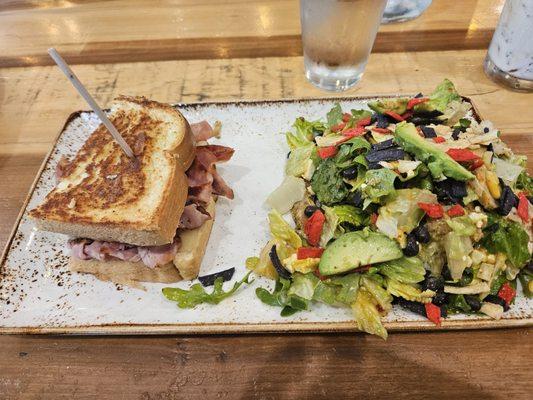 2 FOR YOU: Ham & Grueyere Melt with Chicken Avocado Chop Salad