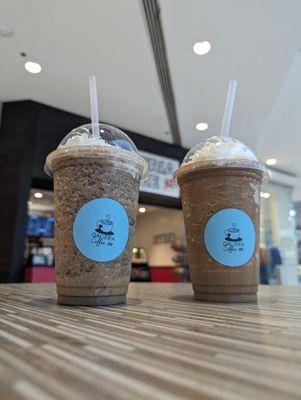 Espresso frappe  Cookies and cream frappe