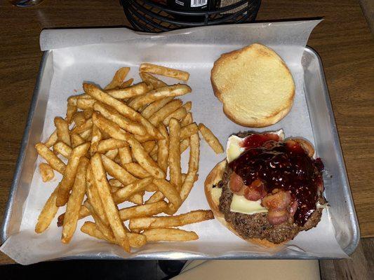 Brie Burger & Fries