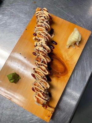 Sushi Roll |  NEW! Shrimp Tempura Roll | tempura, crawfish salad, avocado, cucumber and made with