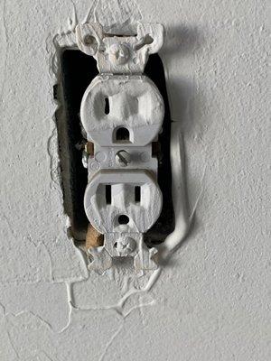 Same drywalled over outlets instead of tapping them off