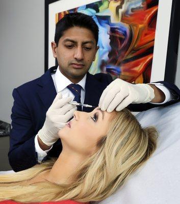 Dr. Patel offers a variety of non-surgical cosmetic injectables to help smooth wrinkles and provide fullness.