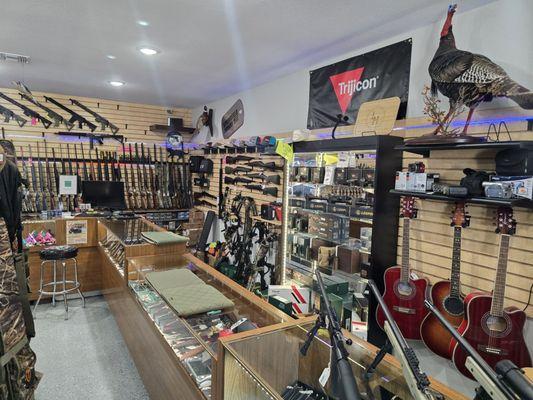 Firearms and guitars