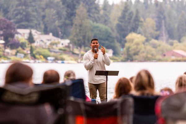 Every year we celebrate baptisms at our church picnic held at Cottage Lake in Woodinville, WA.