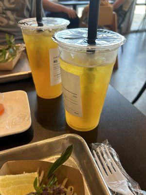 Passion fruit and mango tea