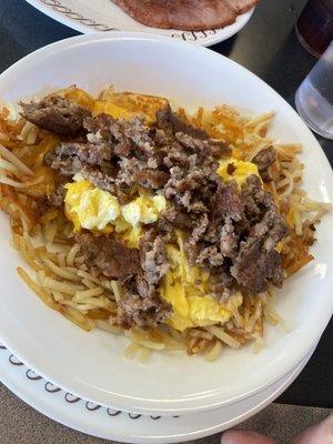 Sausage Hashbrown Bowl