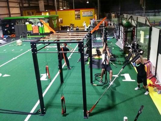 Acceleration's Cage. Used to enhance full body strength and power using suspension training and body weight exercises.