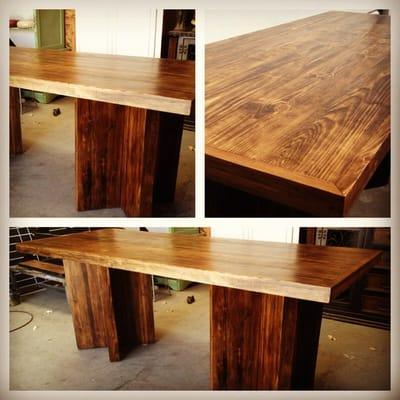 Reclaimed communal table