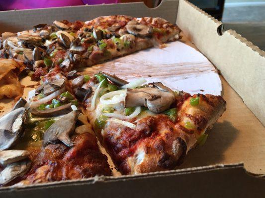 Piled high with toppings!