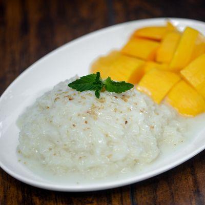 Mango sticky rice.