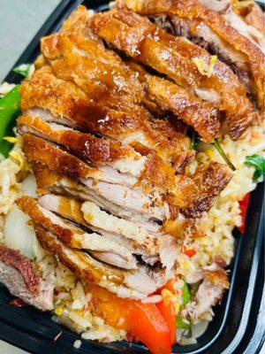 Crispy Duck & Basil Fried Rice