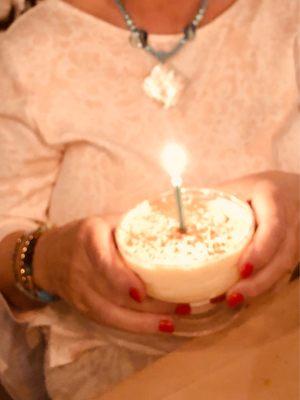 Birthday tiramisu absolutely melts in your mouth!