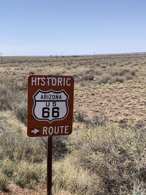 Historic Route 66 sign