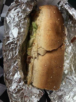 6" Half Loaf Turkey Sub (more than enough for one person)