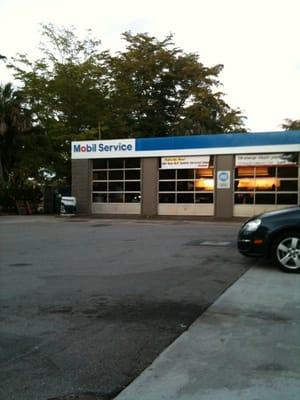 Mobil service station