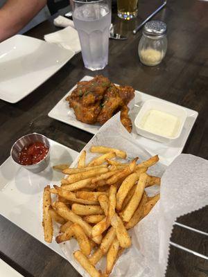 Cajun fries and wings