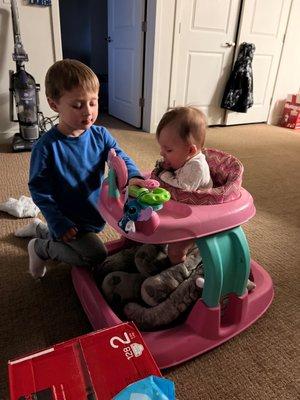 I was able to get this baby bouncer for under $20 and my daughter loves it