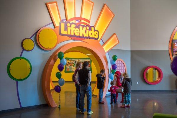 Look for the LifeKids sign and find out why kids love going to church at Life.Church!