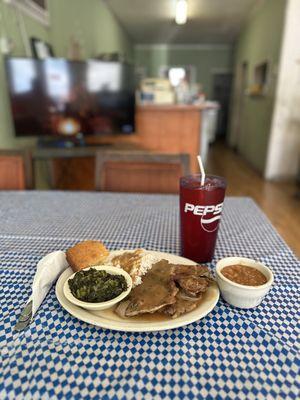 Smothered pork chops