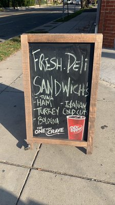 Fresh deli, fresh sandwich,