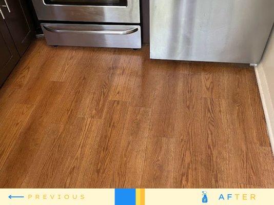 This is how your floors will look like when we do deep cleaning.