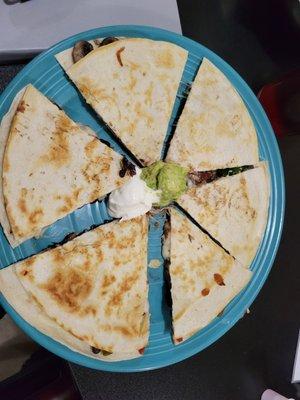 Black bean quesadilla!