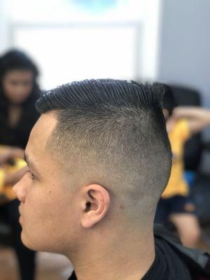 Skin fade done by will