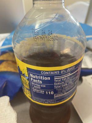 This picture clearly shows that the drink is expired. I'm disgusted!