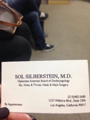 Dr. Sol Silbertein is a wealth of knowledge.