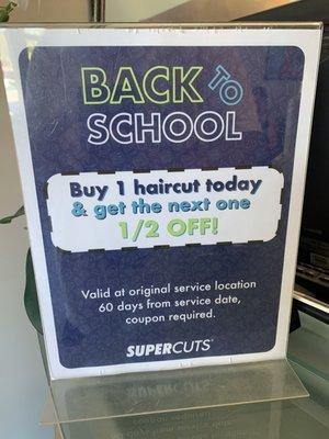 Back To School Discount!  ‍