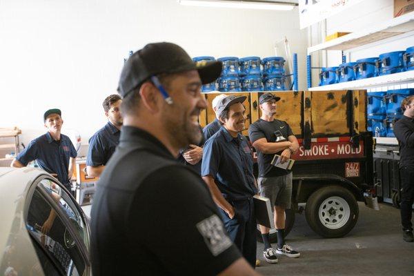 Training day for our Rapid Response Team at Rainbow International Restoration in Cerritos, CA.