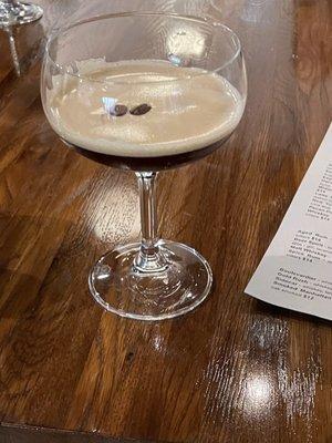 Latte Martini - very good (cocktail making class 1/2 - 2/3 regular portion so everyone can try all the drinks)