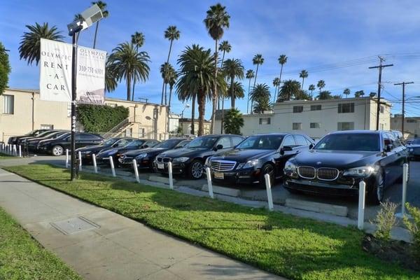 Our Showroom, Rental Office and Parking Lot in Beverly Hills.