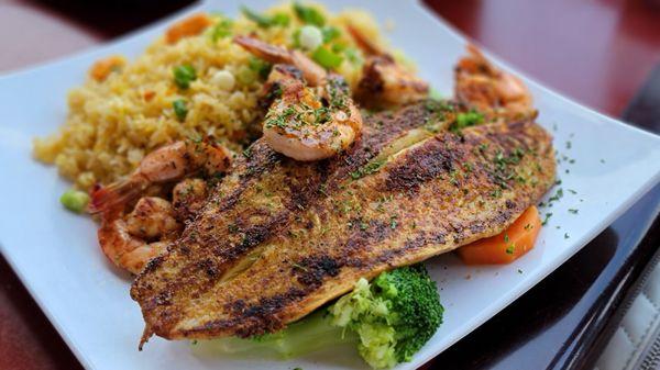 Grilled Catfish & shrimps