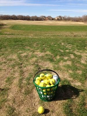 Range balls.