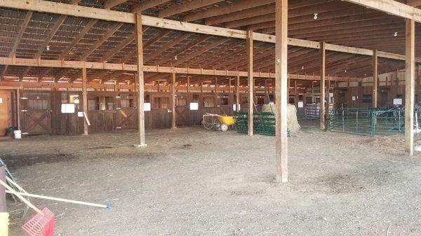 Barn with stalls the offer to boarders