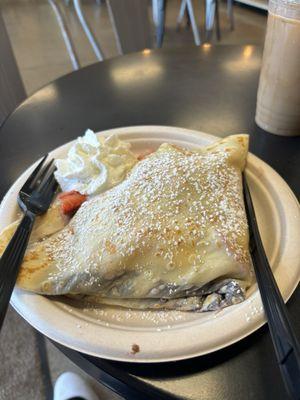 Strawberry Romanoff Crepe