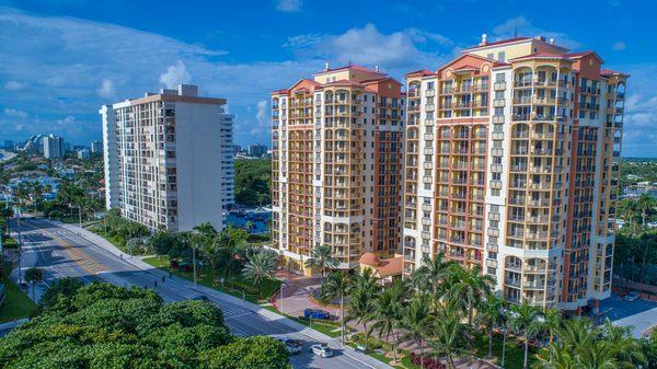 Aerial Photography - High Rise Town Homes - Fort Lauderdale FL