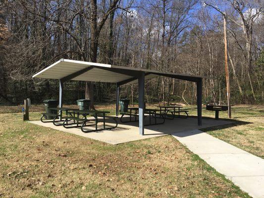 Covered picnic area.