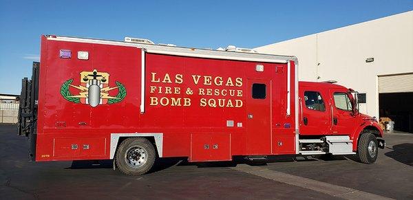 LV Fire & Rescue Bomb Squad graphic installation