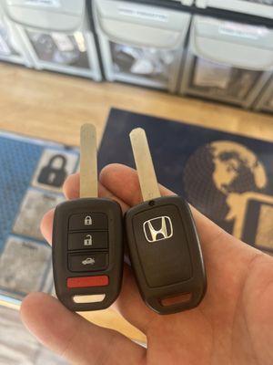 Honda key fobs made 
call us if you need nre car keys