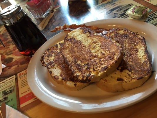 Italian French Toast breakfast with Bacon!