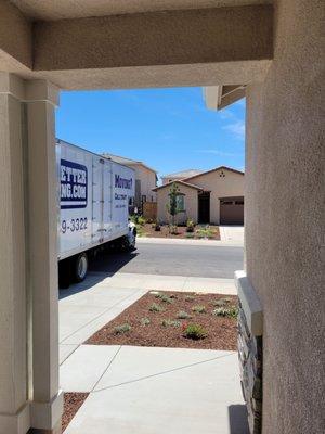 Unloading our stuff into our new home! Very careful and respectful movers. Thanks!