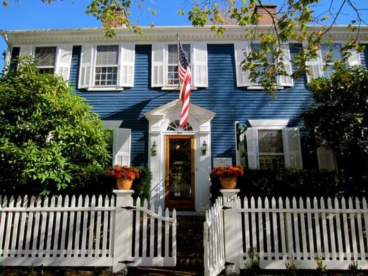 View from the front entrance of the beautiful William's Grant Inn.  What a perfect and adorable colonial abode!