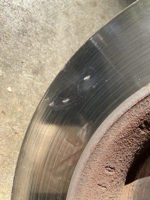 Pitted rotor